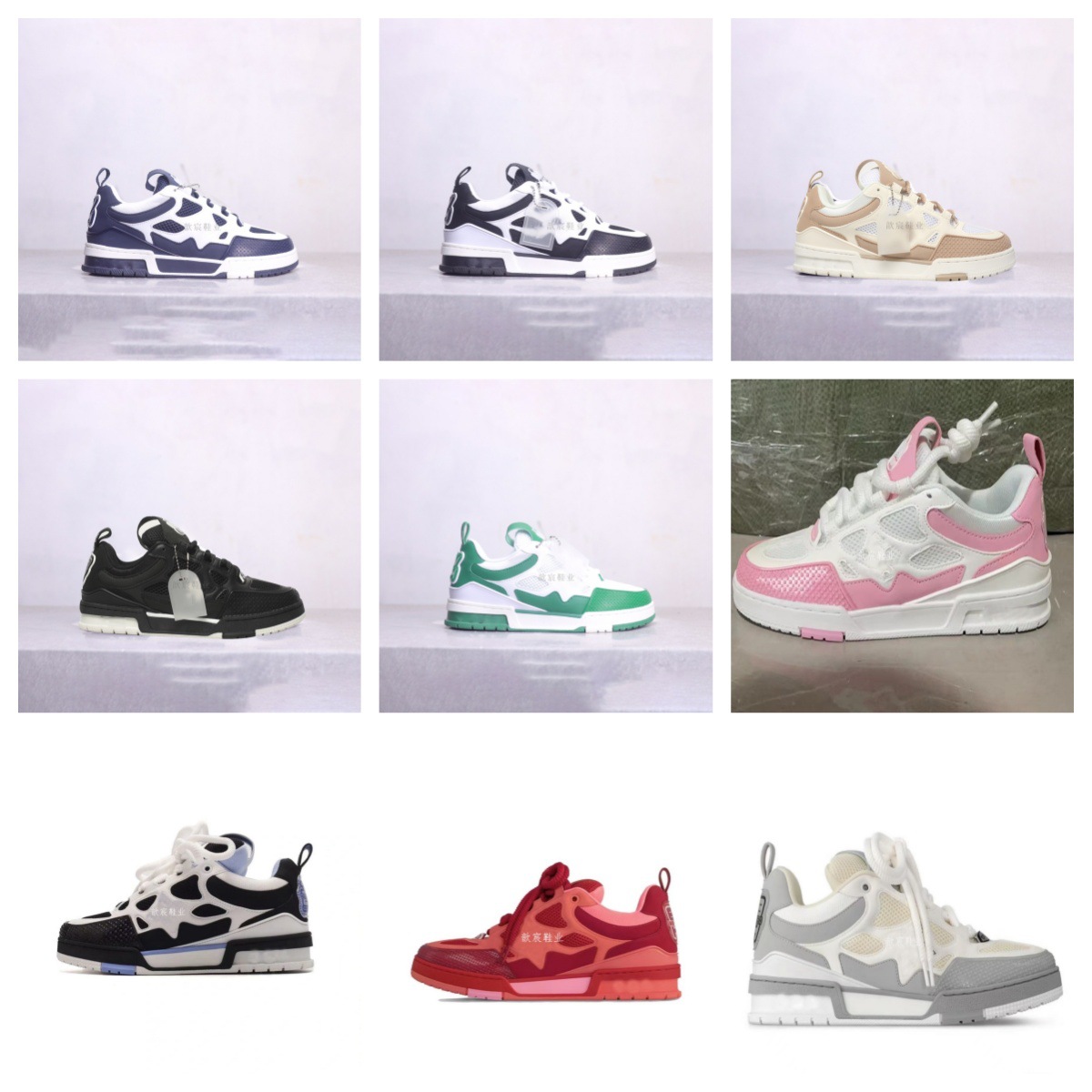 New style Lvjia trainer casual sneakers men's high board original fashion brand board shoes European and American style couple style